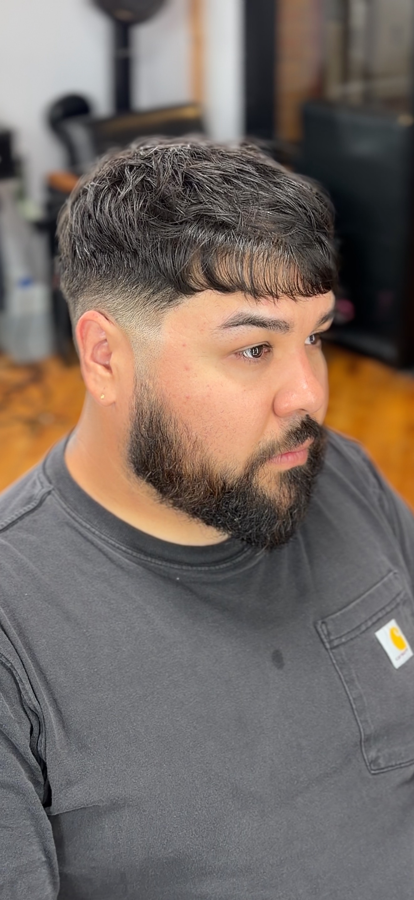 Textured crop fade haircut result